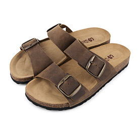 Clara anatomiske kork slip-ons til damer, brun