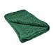 Strikket uld plaid Merino grøn
