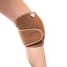 Knæbandage med kamel- og fåreuld, brun